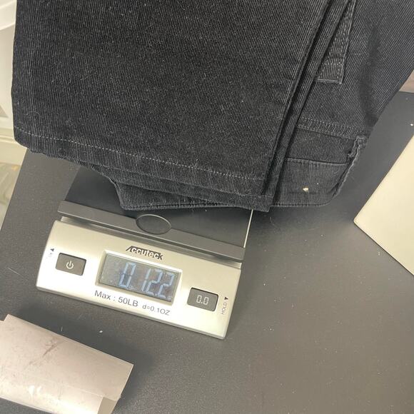 LOFT Ann Taylor trousers pants women's 8 waist size 29 black fine corduroy jeans - Picture 16 of 16